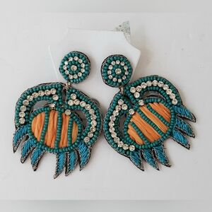 Handmade Beaded Earrings NWT